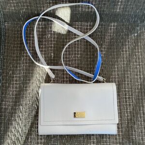 Kate Spade Beige/Blue Leather Winni Arbour Hill Phone Crossbody Bag